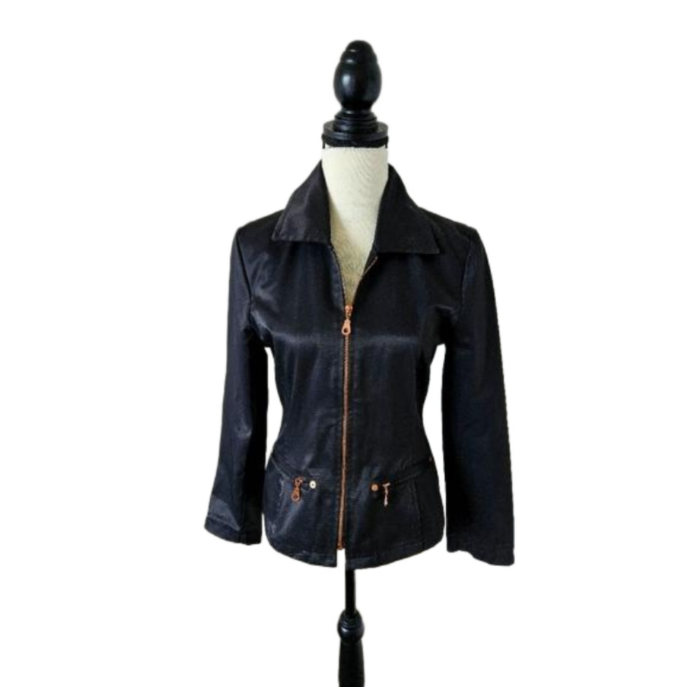 🇨🇵 french vintage black jacket "toi mon toi" size small 🇨🇵